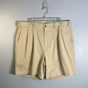 Farah Beige Flat Front Men's Shorts Sz 40